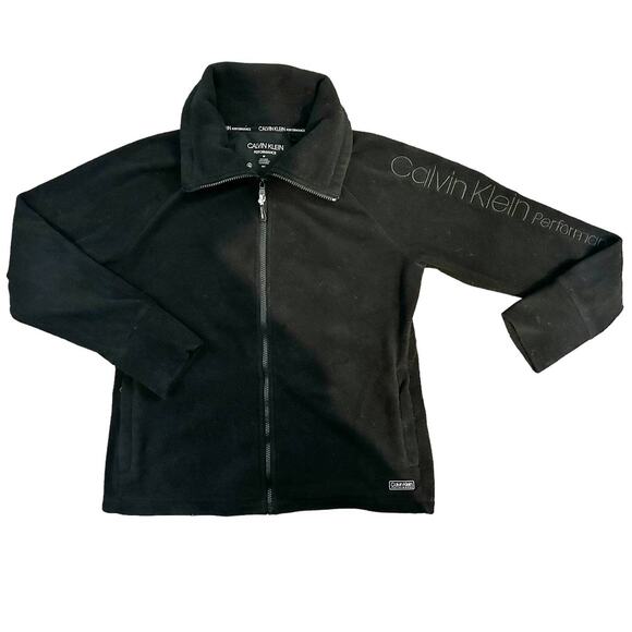 Calvin Klein Performance Collared Full-Zip Fleece Womens Size M - Picture 1 of 8